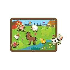 Imagem de Quebra-Cabeça de Encaixe Fazendinha - Babebi