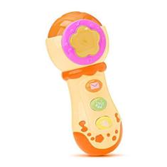 Imagem de Microfone Musical Infantil Divertido Colorido Crianças Bebês - Bee Toy
