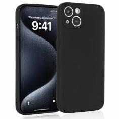 Imagem de Jockvo Capa de telefone para iPhone 13 Mini 5,4 polegadas, TPU fosco cor sólida, bordas quadradas, proteção precisa da câmera, capas de telefone à prova de choque para mulheres, homens, meninos e