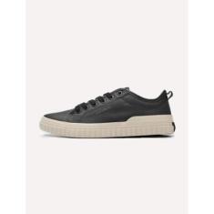 Imagem de Tênis Aramis Masculino Couro Recortes Deep Leather Preto-Masculino