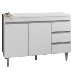 Imagem de Balcao Para Pia 116 Cm 2 Portas Andreia Branco Reajl Branco