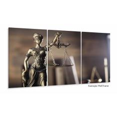 Imagem de Quadros Decorativos Advocacia Deusa Escritório 120x60 3 peça