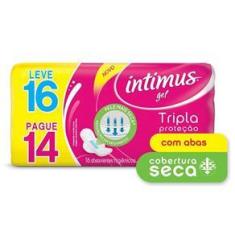 Imagem de Absorvente Intimus Tripla Proteção Seca Com Abas 16 Unidades