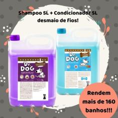 Imagem de Kit Banho E Tosa Shampoo E Condicionador 5L Dr. Dog Desmaio