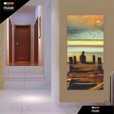 Imagem de Quadro Decorativo Pintura Solitário Em Tecido 120 X 60