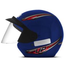 Imagem de Capacete Moto Aberto Mixs Up Masculino Feminino Com Viseira, AZUL, 56
