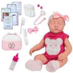 Imagem de Boneca Reborn Carequinha Corpo Siliconado Princesa + Itens - Cegonha R