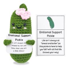 Imagem de Boneca de crochê feita à mão Emotional Encoraging Pickle - SIMXEHAY