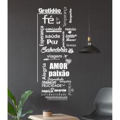 Imagem de Adesivo Decorativo De Parede Frase Para Casa Apartamento