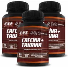 Imagem de Kit Com 3 Fnb Cafeina + Taurina 60 Caps 500Mg Fnb - Flora Nativa Do Br