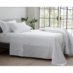 Imagem de Jogo De Cama Queen Branco 300 Fios Satinée Kacyumara