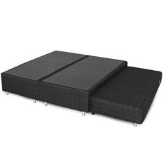 Imagem de Box Queen Com Cama Auxiliar Bicama De Mola Bonnel 158x198x38cm - bf Colchões