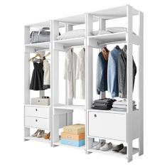 Imagem de Guarda Roupa Modulado Closet Completo Titan Branco Velluto - Pr Móveis