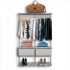 Imagem de Guarda Roupa Closet Aramado Modulado Gaveta MDF 1,30m BR