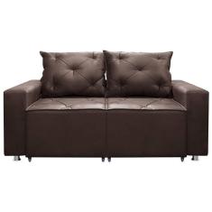 Imagem de Sofá 2 lugares Retrátil e Reclinável Bariloche 1.60cm C/ Molas - Suede