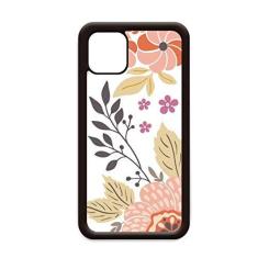 Imagem de Capa branca amarela flor laranja para iPhone 12 Pro Max para Apple Mini Mobile Case Shell