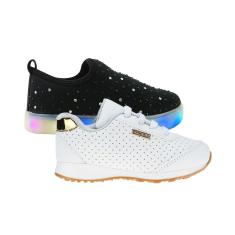 Imagem de Tênis Led Infantil Menina Promocao - KIT 2 PARES Tam 20 ao 34-Feminino