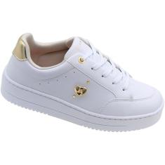 Imagem de Tênis Casual Flatform Ramarim Coração Costura Feminino-Feminino