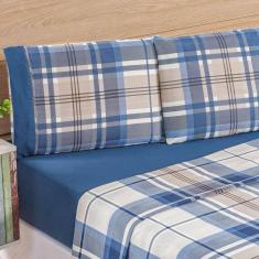 Imagem de Jogo De Lençol Casal Padrão Naturale Micropercal 200 Fios 4 Peças - Titanio