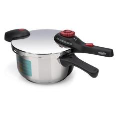 Imagem de Panela de Pressão 4,5 Litros Supra Brinox com Fundo Triplo e 5 Disposi