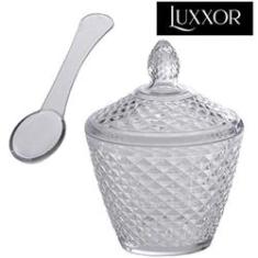 Imagem de Acucareiro De Acrilico Luxxor Com Tampa E Colher 400Ml