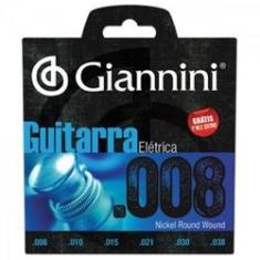 Imagem de Encordoamento Para Guitarra Geegst8 Super Leve 0.08 Giannini