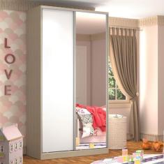 Imagem de Guarda-Roupa Solteiro 1 Espelho 2 Portas 3 Gavetas - Nova Mobile