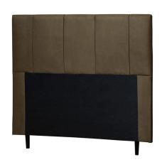 Imagem de Cabeceira Cama Box Casal Queen Donna 160cm Suede Marrom