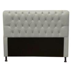 Imagem de Cabeceira Estofada Lady Capitonê Para Cama Box Queen Size 160cm Suede