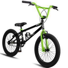 Imagem de Bicicleta BMX Infantil aro 20 Pro-X Série 1 Preto Verde-Unissex