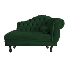 Imagem de Recamier Larissa Lado Esquerdo 1,20 cm Veludo Verde - Montanaris Decor
