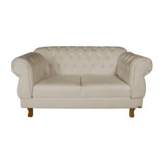 Imagem de Sofá Chesterfield Elisabeth 2 Lugares 1.50M Suede Nude/ decoração, sala de estar, luxo, salão, lojas