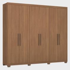 Imagem de Guarda Roupa Casal 6 Portas Sumatra com Pés Amendola Touch - Demóbile