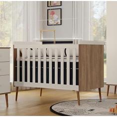 Imagem de Berço Davi Off White Carvalho Canaã Baby