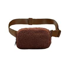 Imagem de Bolsa de cintura, bolsa de cintura feminina à prova d'água, bolsa de cintura masculina com alça de ombro ajustável, adequada para exercícios, corrida, viagens, caminhadas, Pelúcia