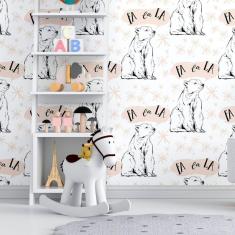 Imagem de Papel De Parede Adesivo Urso Polar N012052 Rolo 0,58X3M