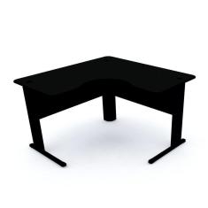 Imagem de Mesa Estação de Trabalho em L 1200 Maxxi Pandin Móveis Preto