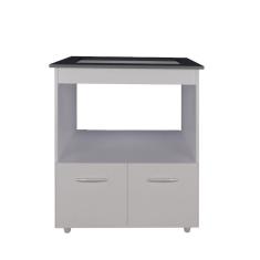 Imagem de Balcão Cooktop Elisa 4 Bocas 2 Portas Branco Moblis