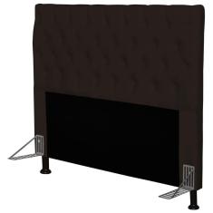 Imagem de Cabeceira Cama Box Casal Queen 160cm Cristal Corino Marrom