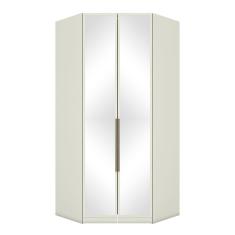 Imagem de Guarda Roupa Roupeiro De Canto Módulo 02 Portas Seletto MC06 Closet Areia Com Espelho Henn