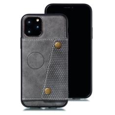 Imagem de Capa de telefone de couro PU para iPhone 13 12 11 14 Pro Max Plus 12 Mini XS Max XR 7 8 6 6S Plus SE 2020 Capa de carteira com slot para cartão, cinza, para iPhone 13Pro Max