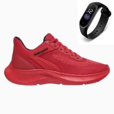 Imagem de Tênis Masculino Academia Esporte Caminhada Conforto Dia a Dia + Relógio-Masculino