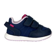 Imagem de Tênis Klin Walk Baby 453106 Marinho Pink Lavanda-Unissex