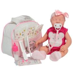 Imagem de Boneca Reborn Princesa Valentina macacão lindo 100% Vinil - Cegonha Re