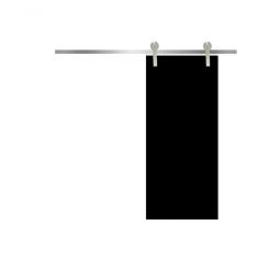 Imagem de Porta Celeiro De Correr Laqueada Preta 210x80