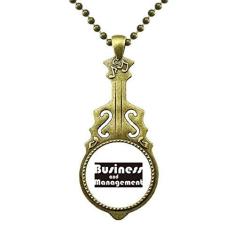 Imagem de DIYthinker Major Business and Management Colar  antigo com pingente de música de guitarra