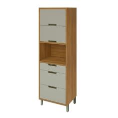 Imagem de Paneleiro 2 Portas 3 Gavetas Imperatriz Nesher Móveis Freijó-off White