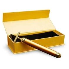 Imagem de Massageador Facial Vibrata Ouro 24K Anti-Rugas E Idade - Tiptoys