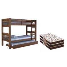 Imagem de Treliche Madeira Maciça 3 Colchões D20 88X 188X 12 - Digo.Casa