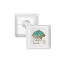 Imagem de Lace Umbrella House Star Rain teclado mecânico PBT kit de atualização para jogos